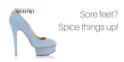 Sore feet? Spice things up with cayenne pepper!