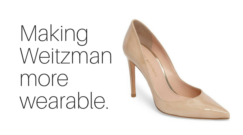 Making Weitzman more wearable.