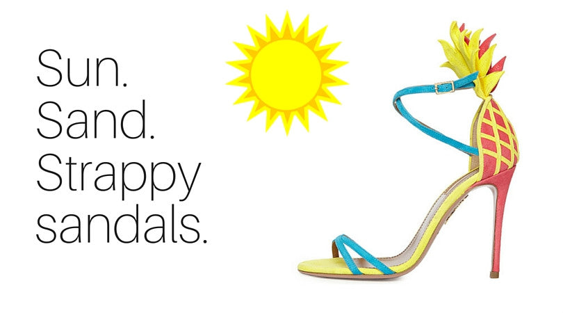 Sun. Sand. Strappy sandals.