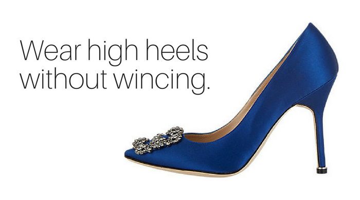 Wear heels to the wedding without wincing!